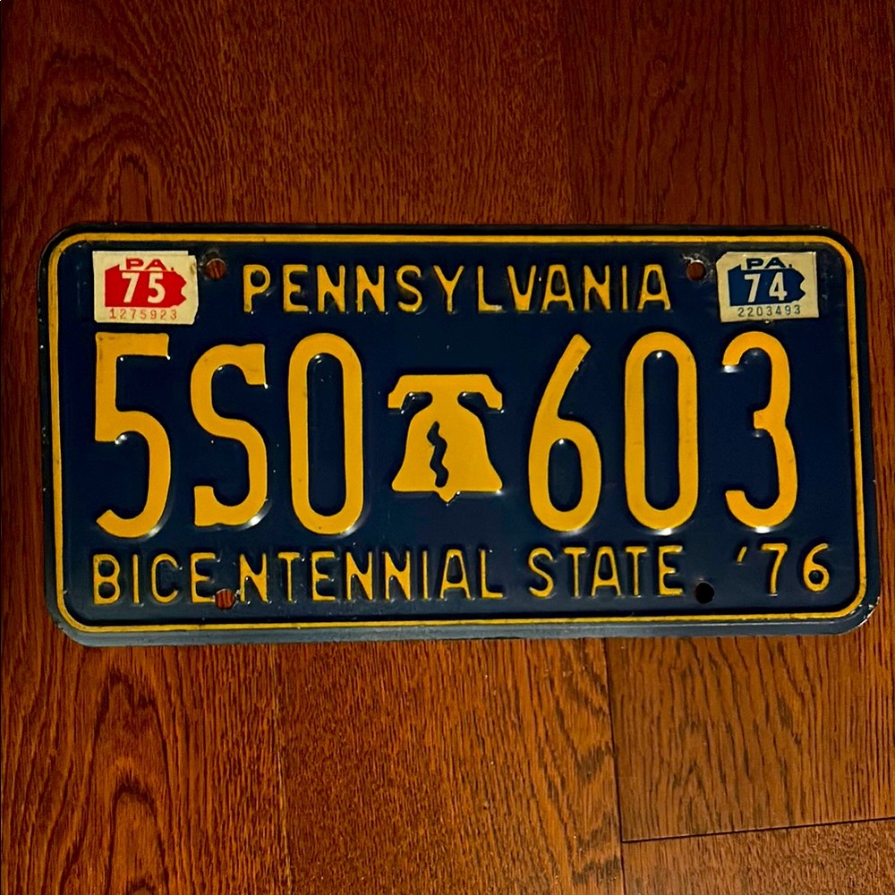Vintage Pennsylvania License Plate